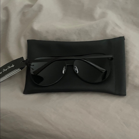 Quay Australia Dark Aviator Sunglasses